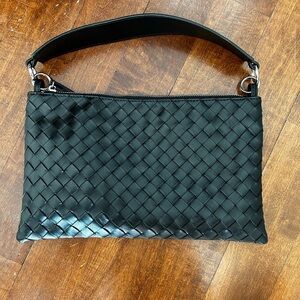Woven Leather Shoulder Bag